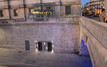 Eclairage des ascenseurs en contrebas du Palais de Justice à Montpellier